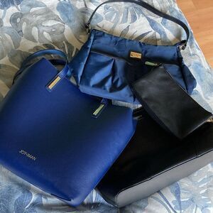Joy & Iman Blue BAG  with BONUS Bundle - 4 Pieces TOTAL  - CLEARANCE